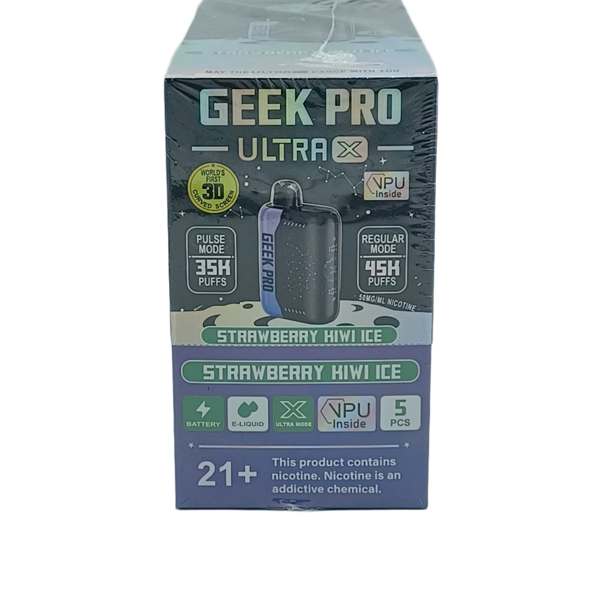 GeekPro UltX Strawberry Kiwi Ice 5ct