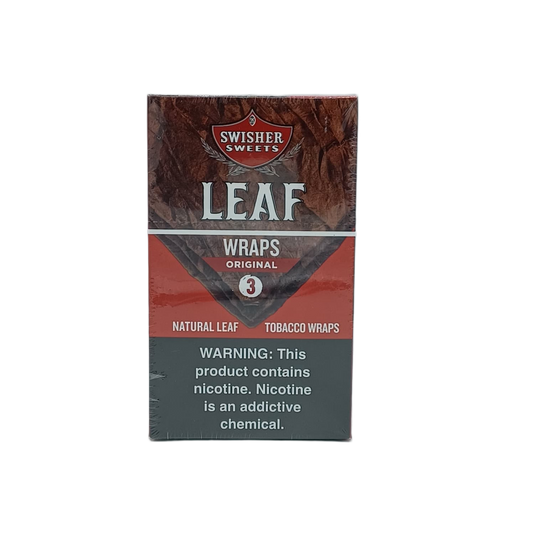 Swisher Sweets Leaf Wraps Original 10/3pk