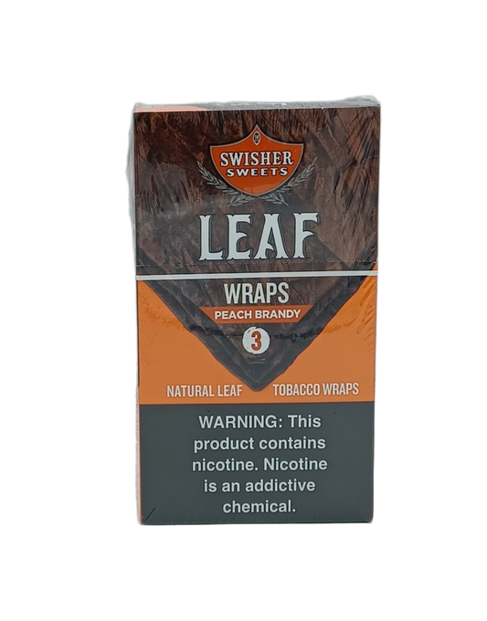 Swisher Sweets Leaf Wraps Peach Brandy 10/3pk