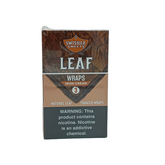 Swisher Sweets Leaf Wraps Irish Cream 10/3pk