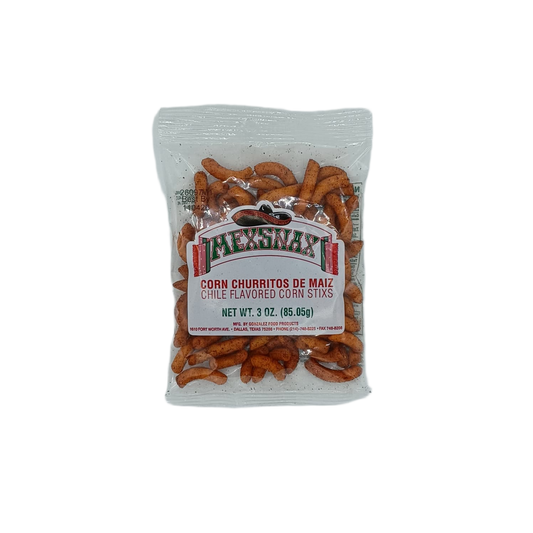 MexSnax Cron Sticks Churritos deMaiz Chile 3oz PEG