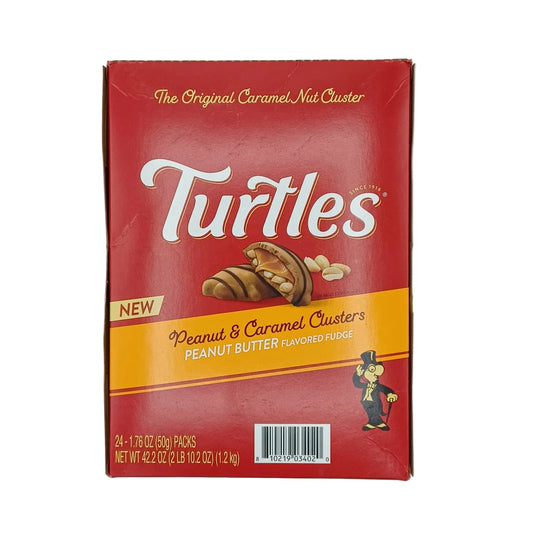Turtles Peanut Caramel Clusters Bars 1.76oz/24ct