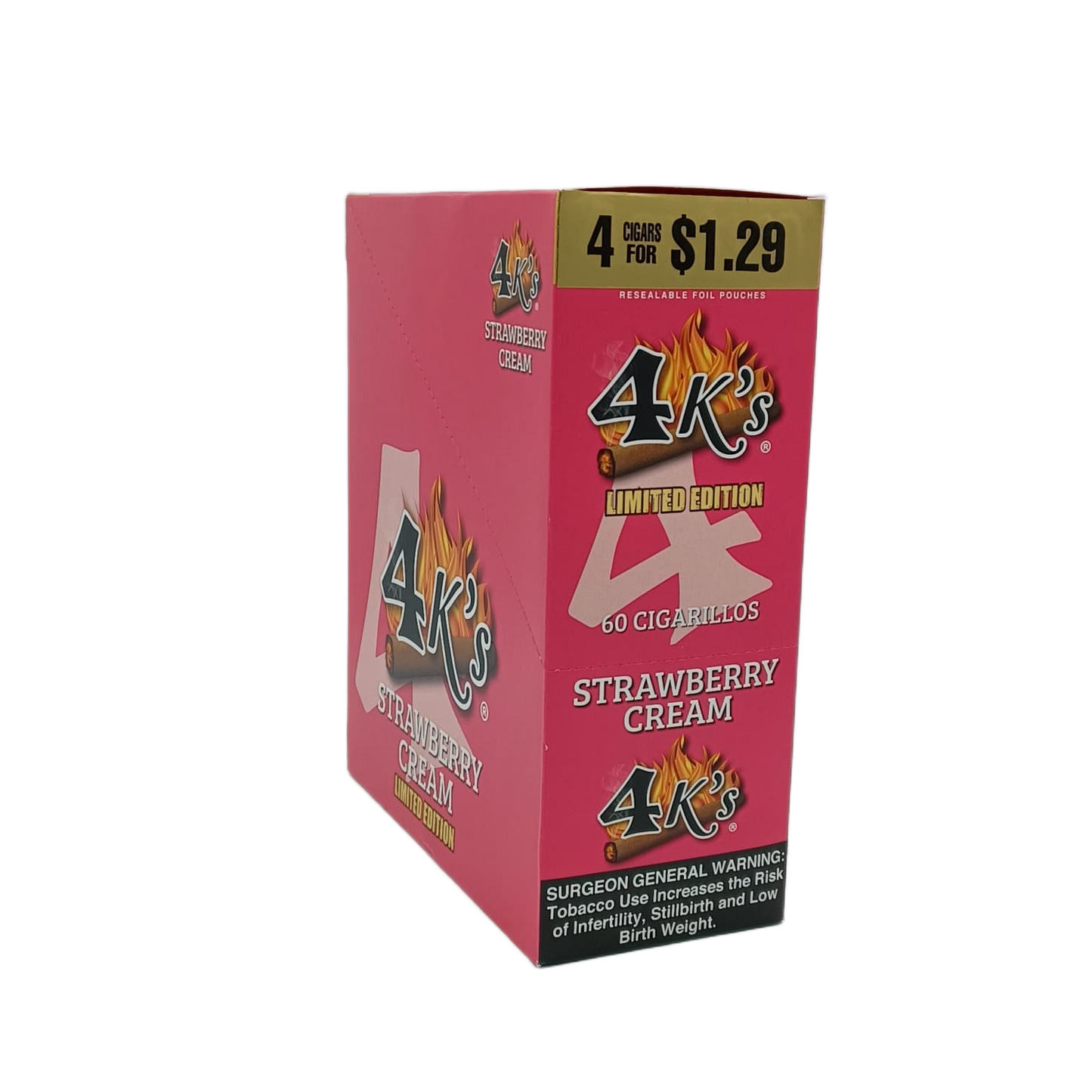 4k's Strawberry Cream 4/$1.29c 15/4pk
