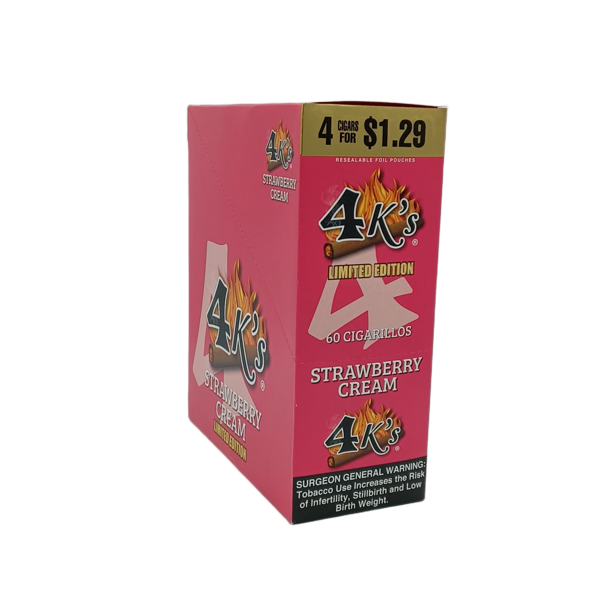 4k's Strawberry Cream 4/$1.29c 15/4pk