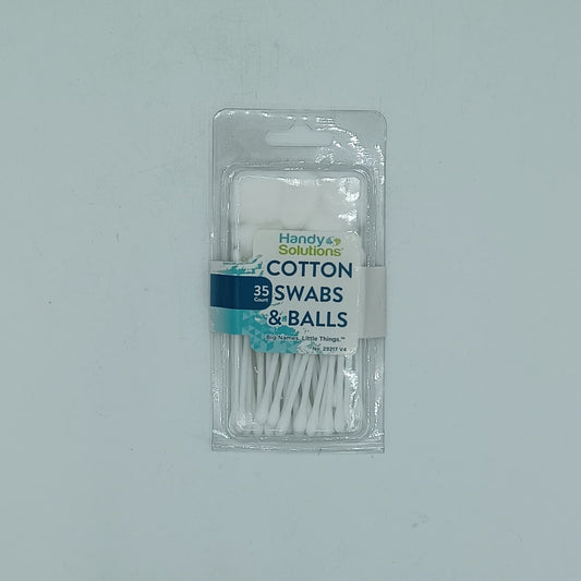 Handy Solutions Cotton Swabs & Balls 35ct Blister
