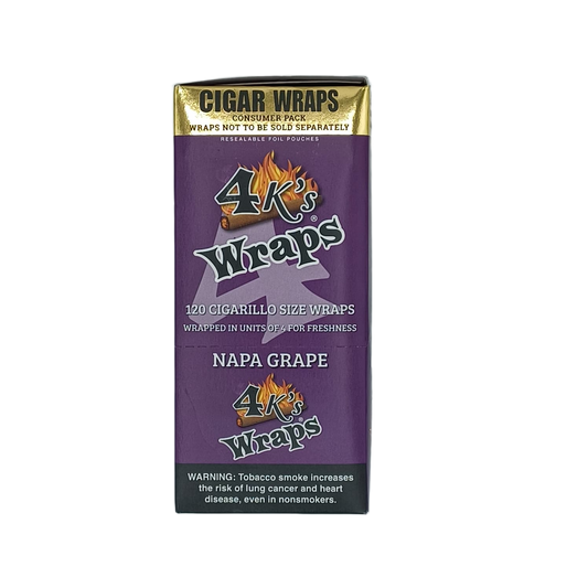 4k's Wraps Napa Grape 30/4pk
