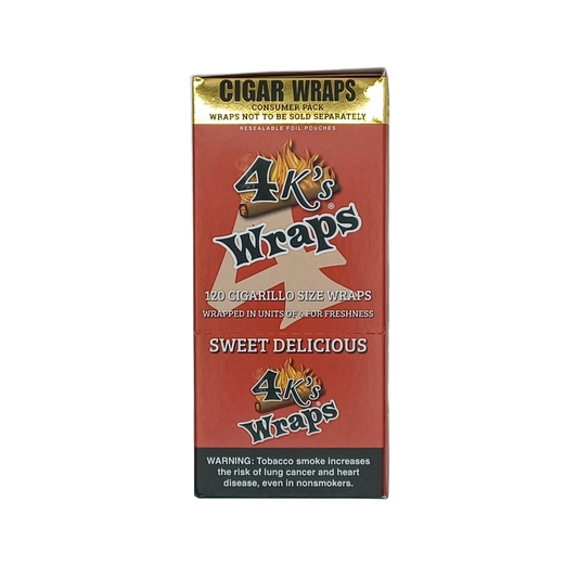4k's Wraps Sweet Delicious 30/4pk