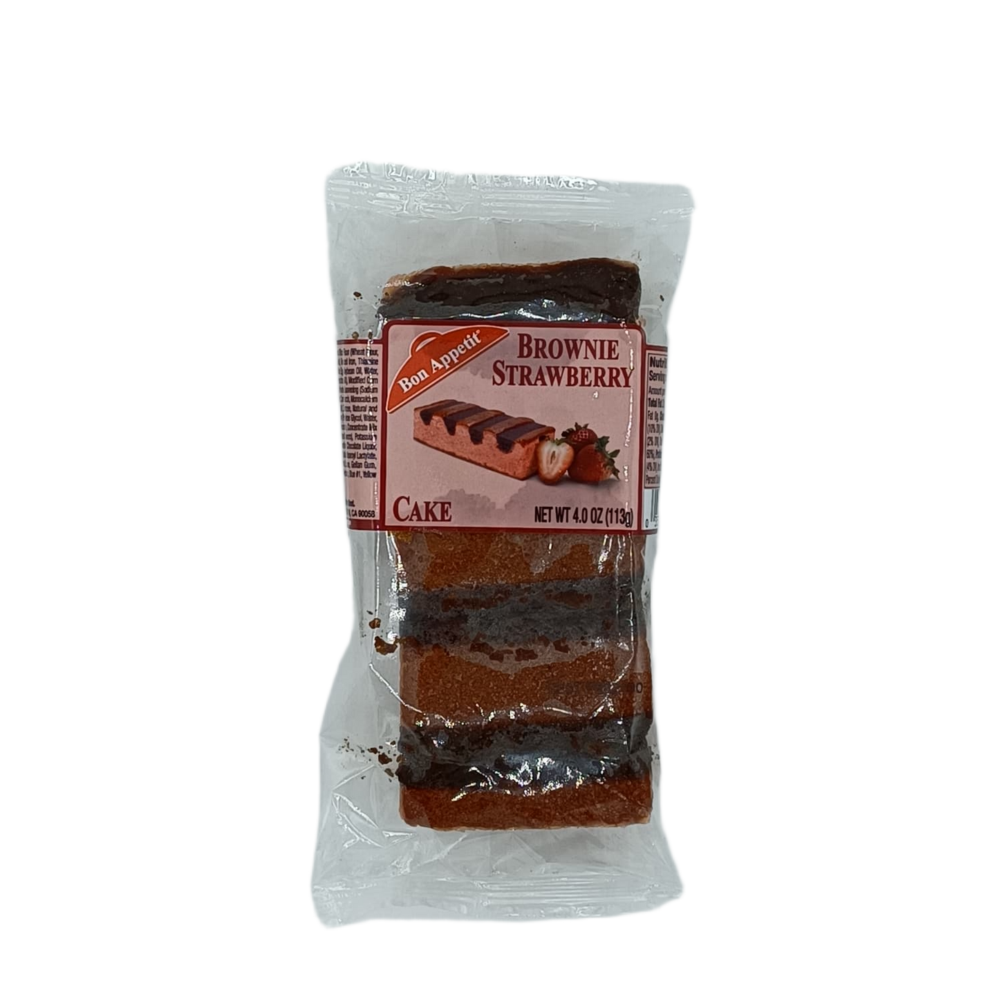 Bon Appetit Brownie Strawberry Cake 1ct