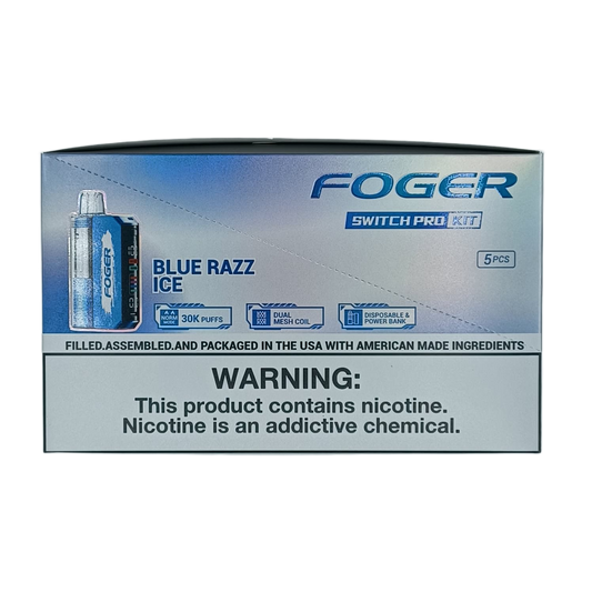 Foger Switch Pro Kit Blue Razz Ice 5ct