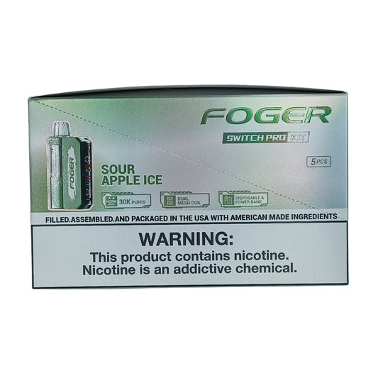 Foger Switch Pro Kit Sour Apple Ice 5ct