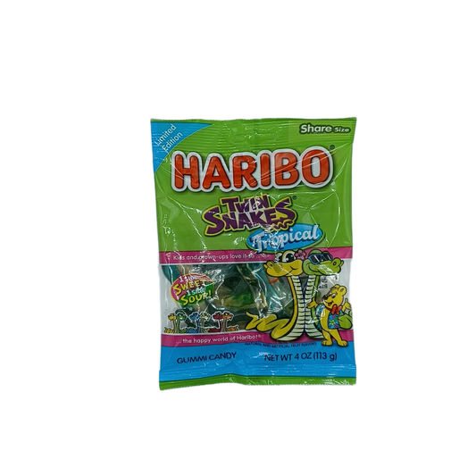 Haribo Twin Snakes Tropical 4oz PEG