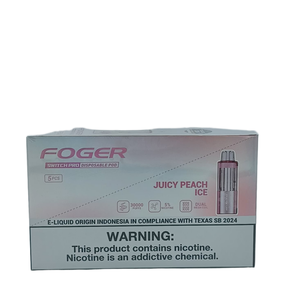 Foger Switch Pro Pod Juicy Peach Ice 5ct