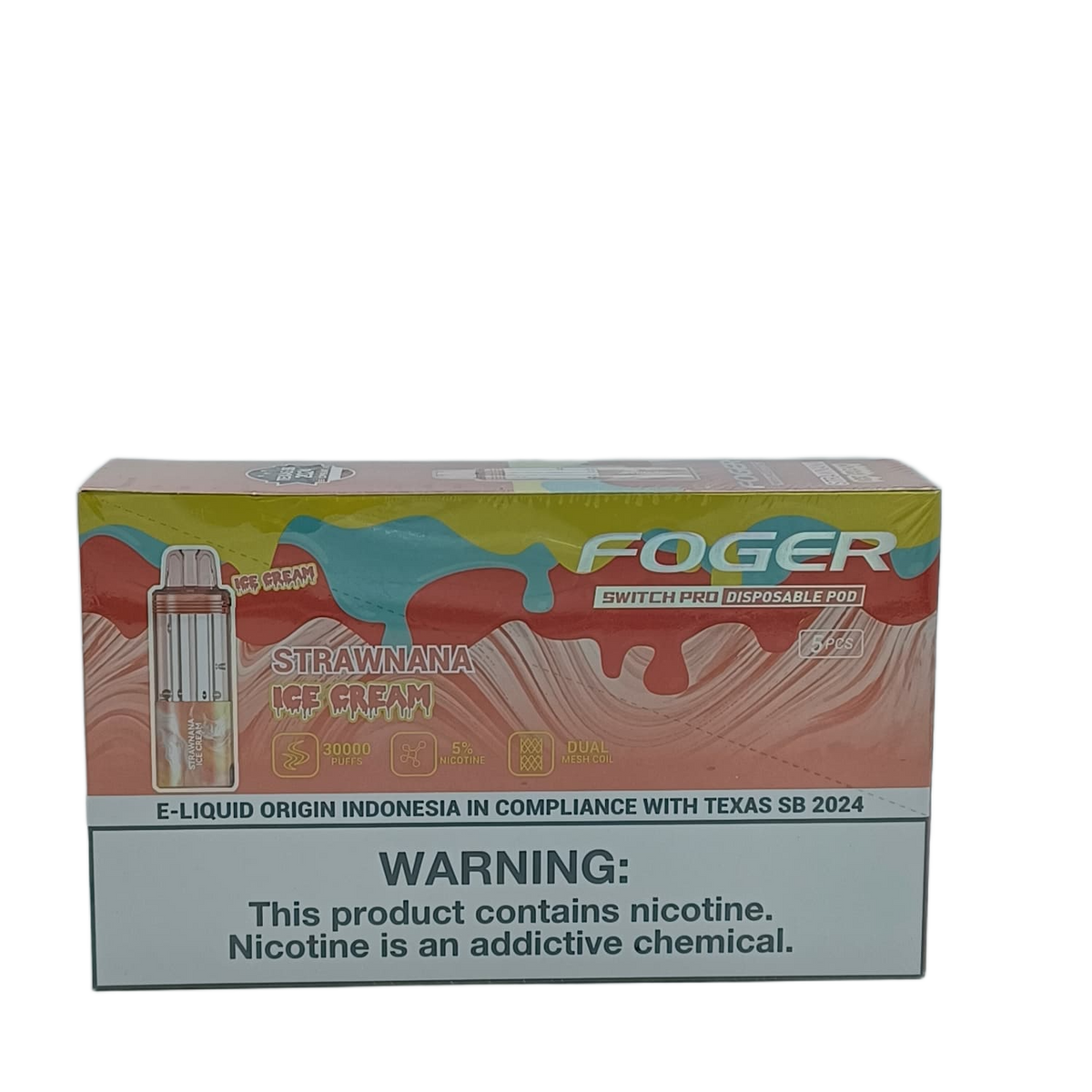 Foger Switch Pro Pod Strawnana Ice Cream 5ct
