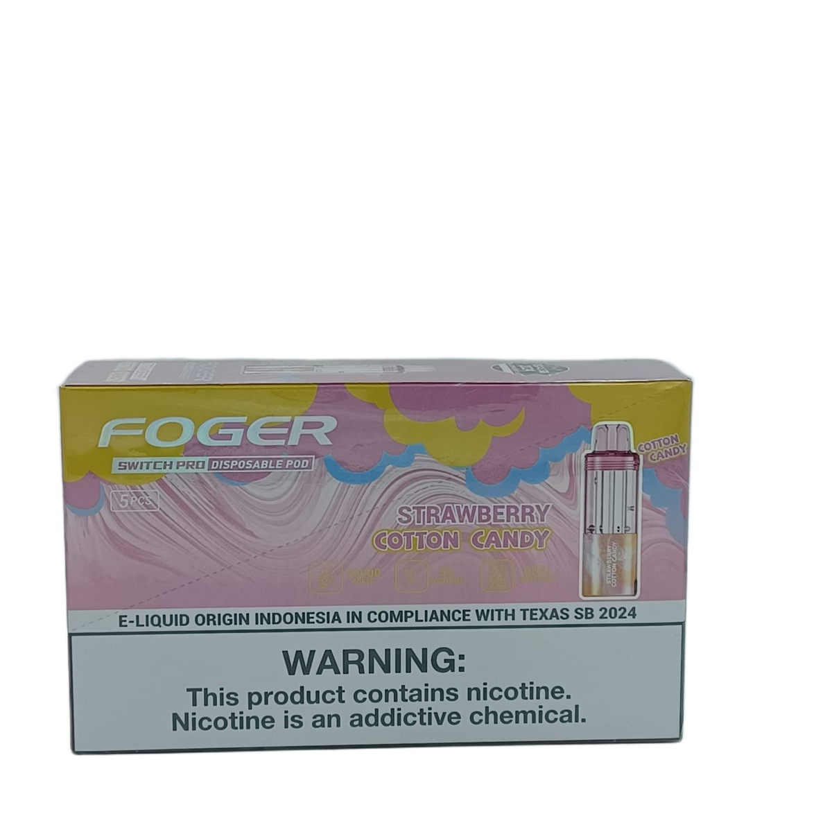Foger Switch Pro Pod Strawberry Cotton Candy 5ct