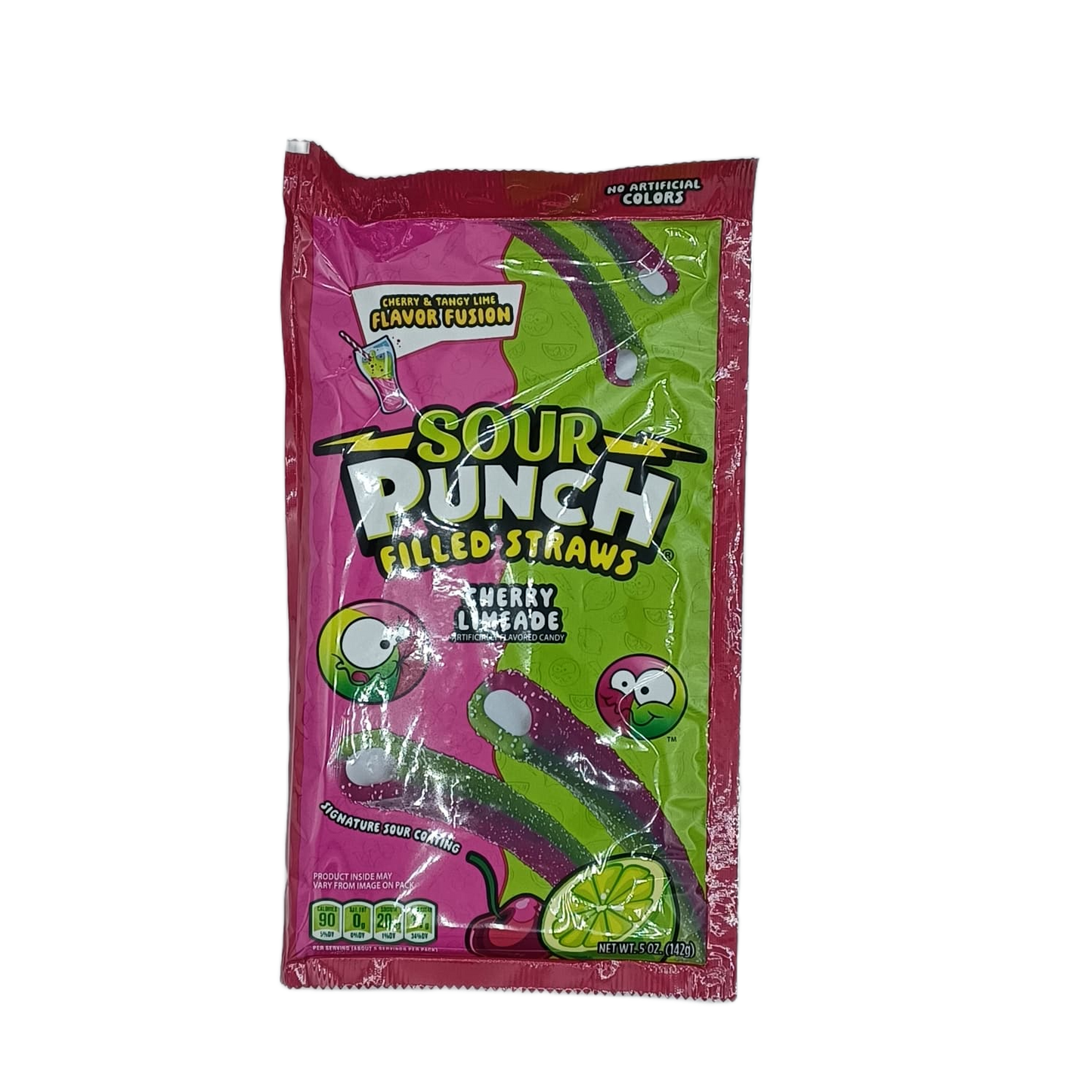 Sour Punch Filled Straws Cherry Limeade 5oz