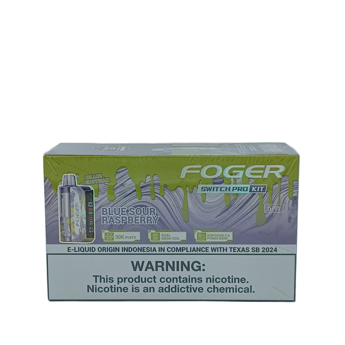 Foger Switch Pro Kit Blue Sour Raspberry 5ct