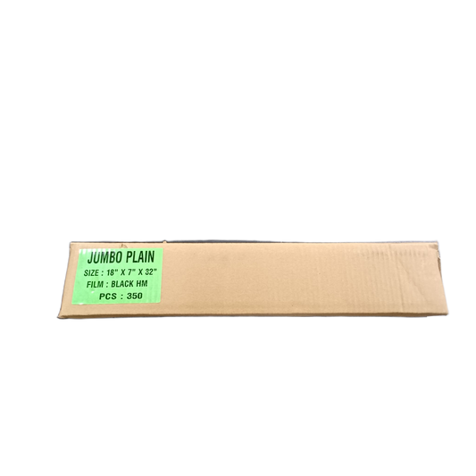 Black Jumbo Plain Bags 350ct