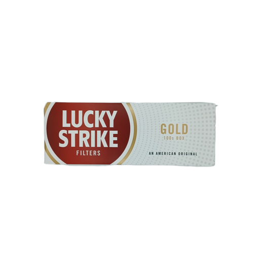 Lucky Strike Gold 100s Box 10/20pk