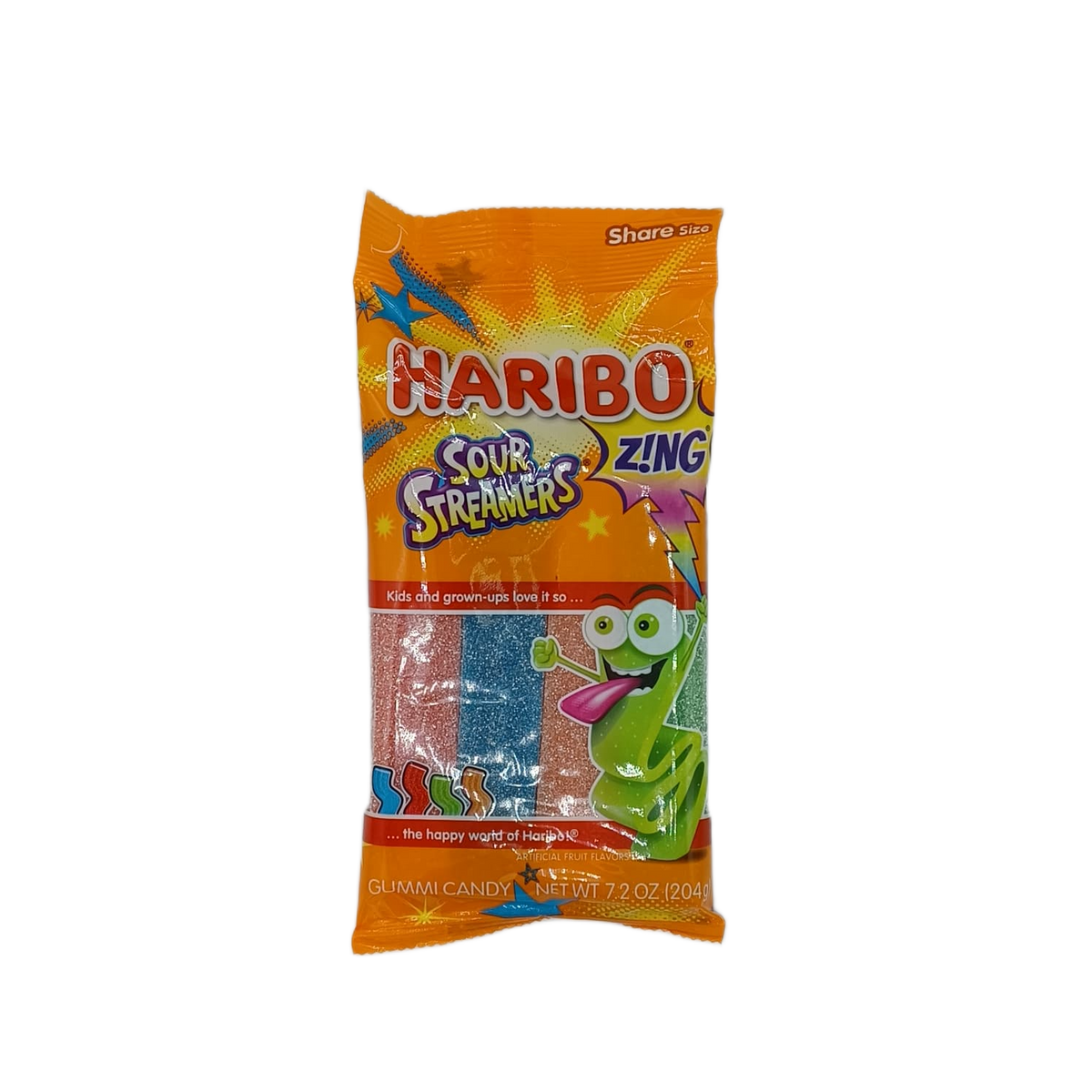 Haribo Sour Streamers 7.2oz PEG