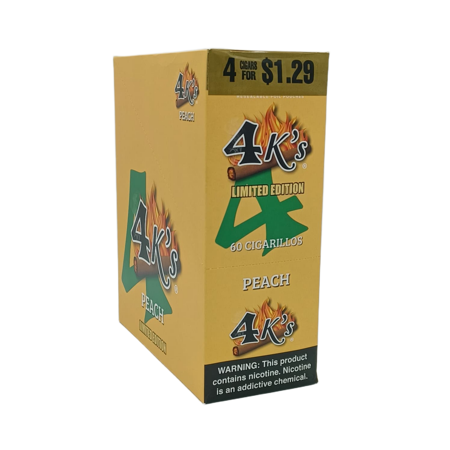 4k's Peach 4/$1.29c 15/4pk
