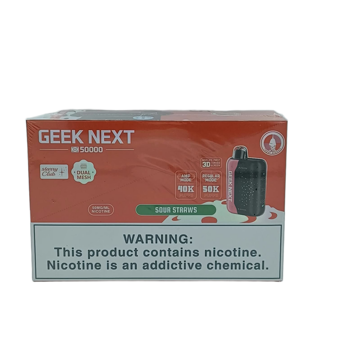 GeekNext X50K Sour Straws 5ct