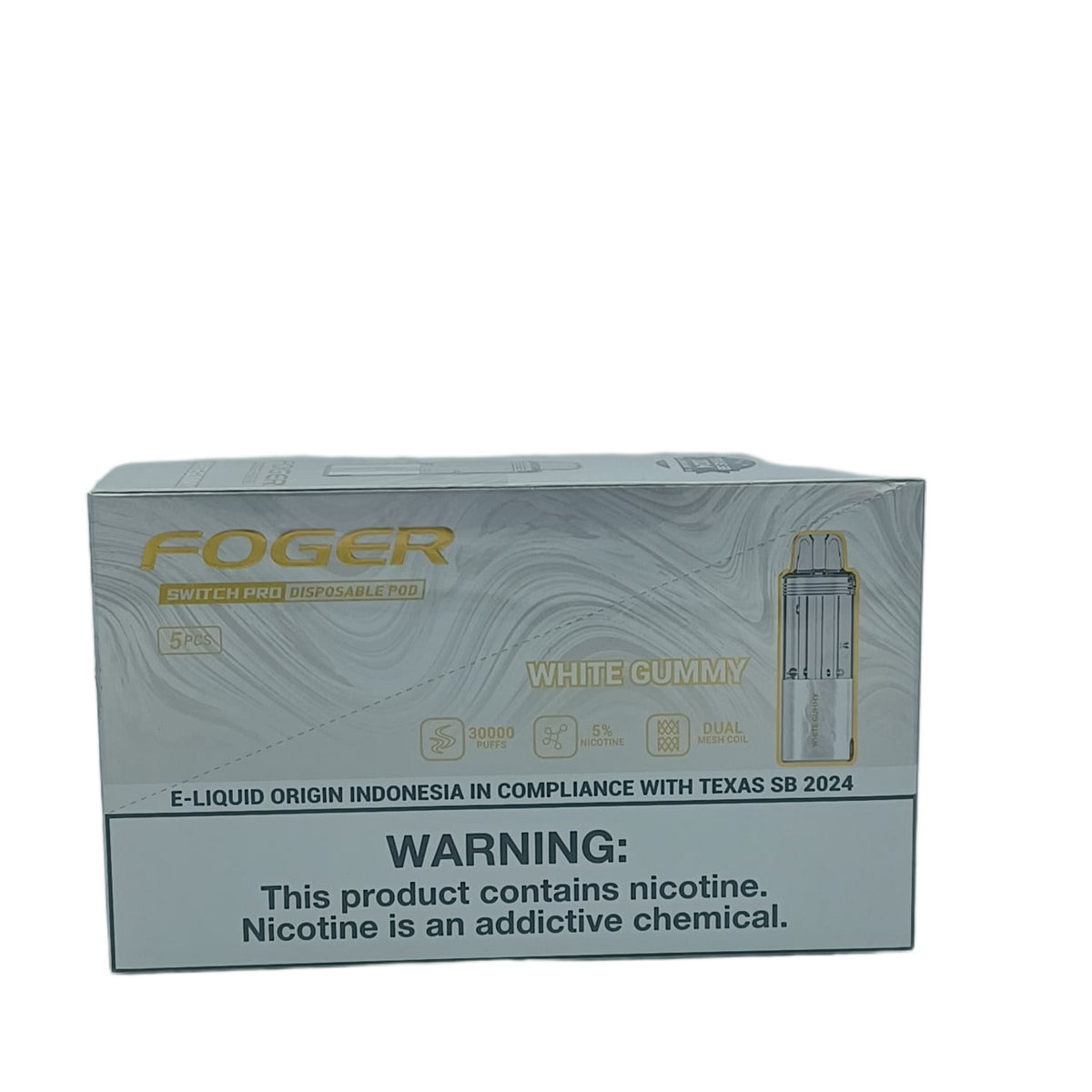 Foger Switch Pro Pod White Gummy 5ct