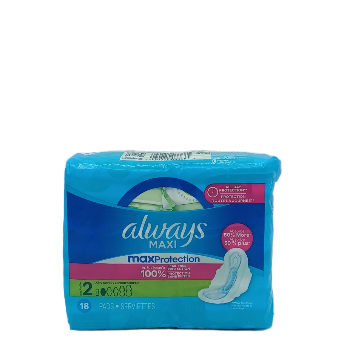 Always Maxi Pad Size2 18ct