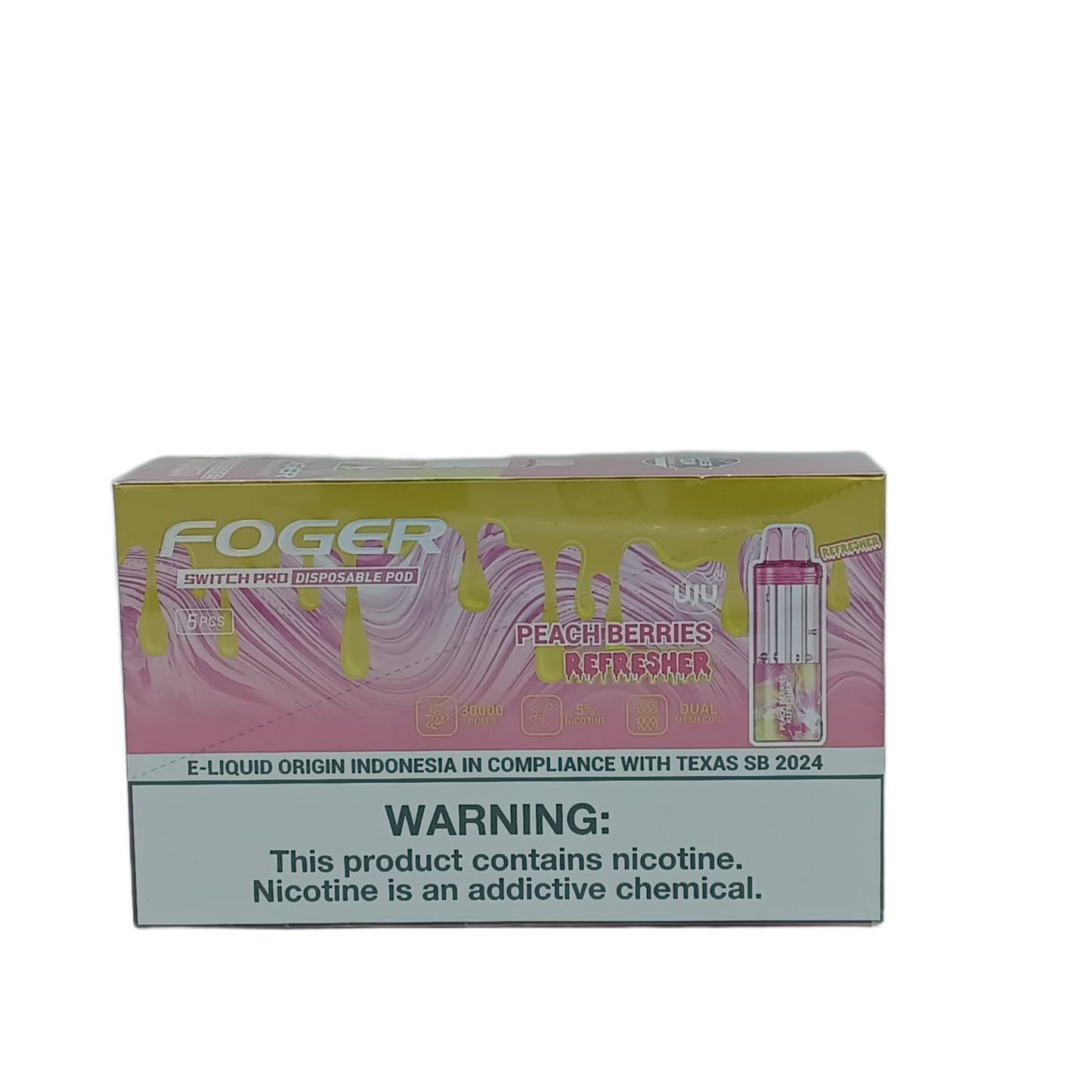 FogerSwitch ProPod Peach Berries Refreshers 5ct