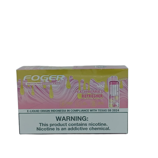FogerSwitch ProPod Peach Berries Refreshers 5ct