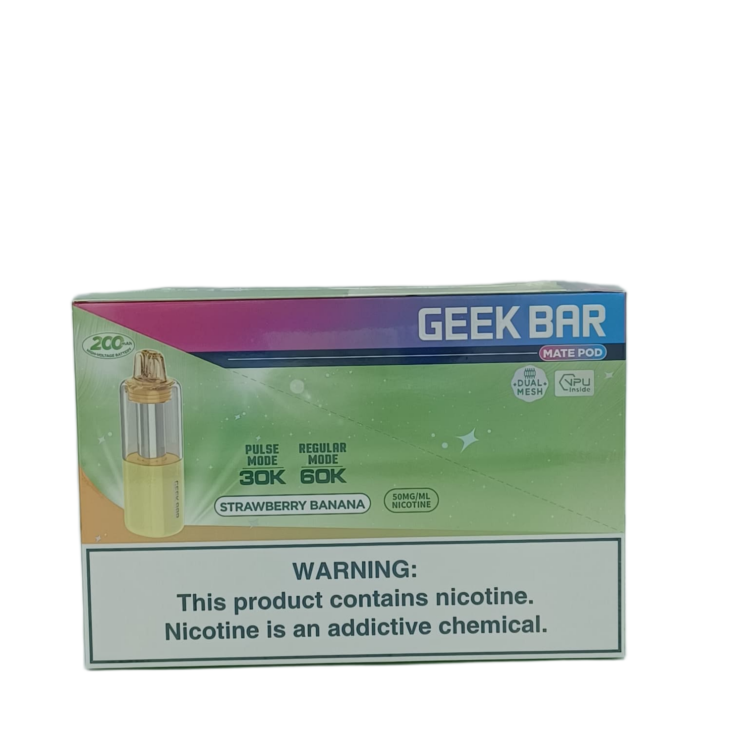 GeekBar MatePOD Strawberry Banana 5ct