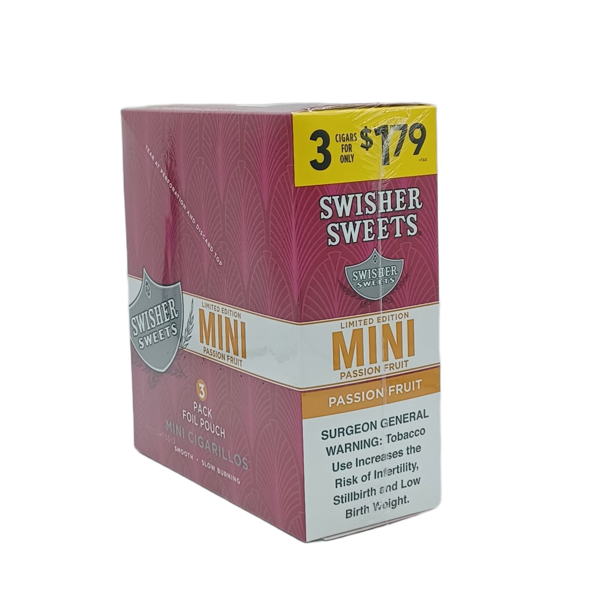 Swisher Sweets 3 Mini Passion Fruit 3/$1.79 15/3pk