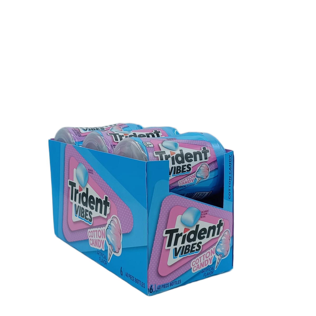 Trident Vibes Cotton Candy 40pk/6ct