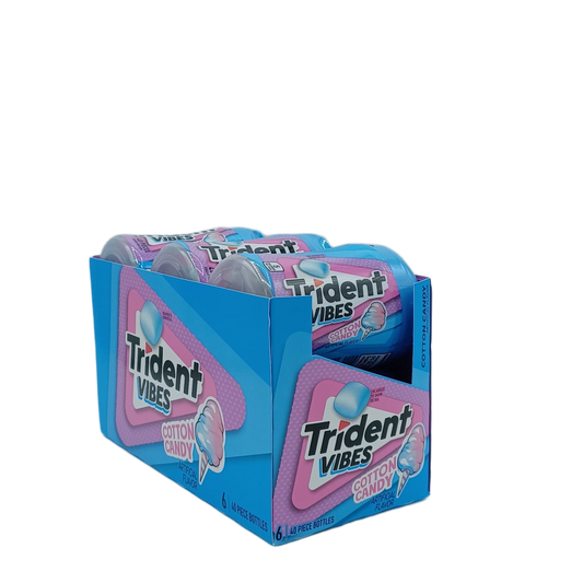 Trident Vibes Cotton Candy 40pk/6ct