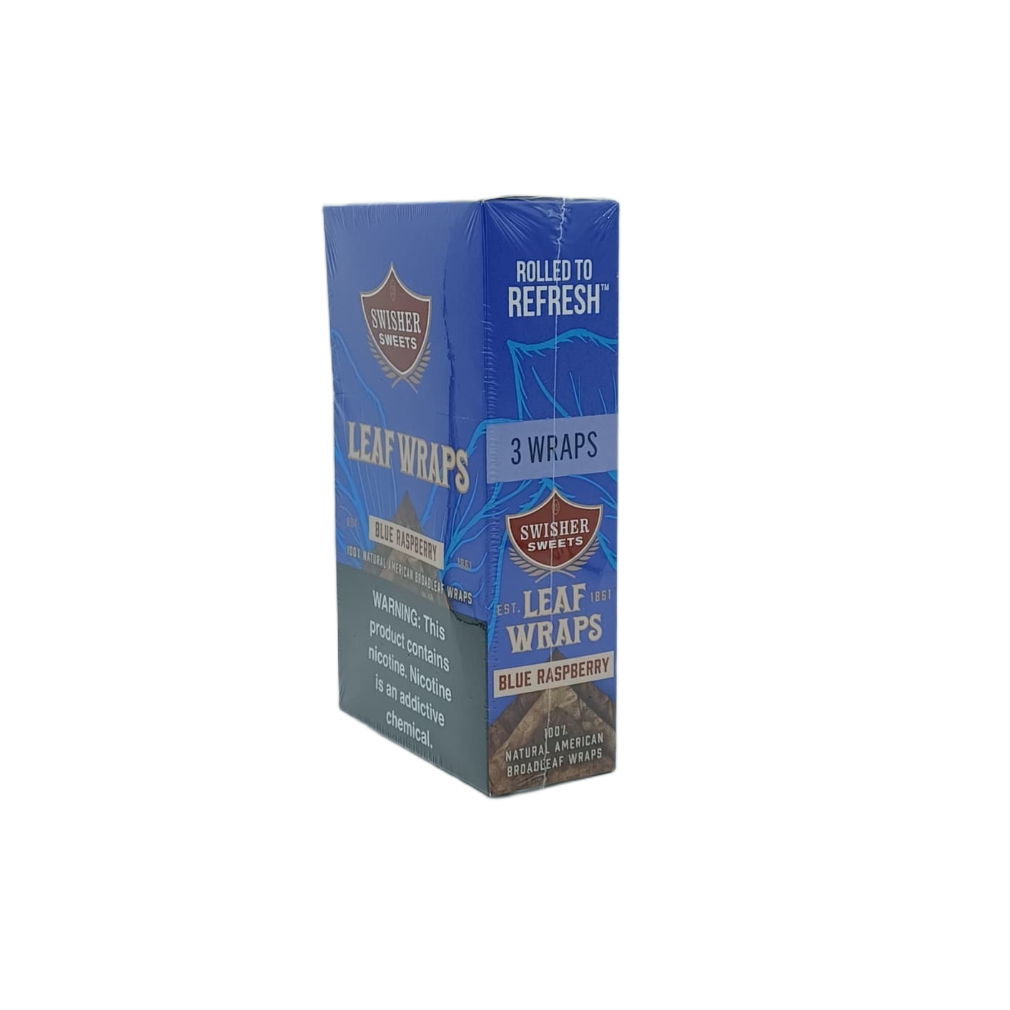 Swisher Sweets Leaf Wraps Blue Raspberry 10/3pk