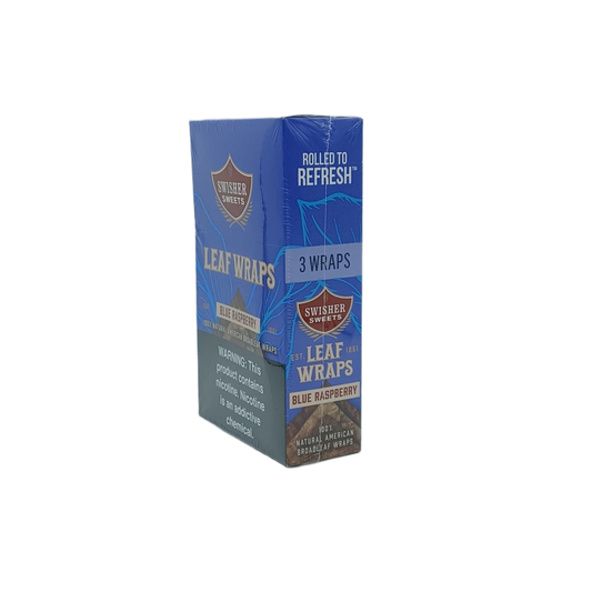 Swisher Sweets Leaf Wraps Blue Raspberry 10/3pk