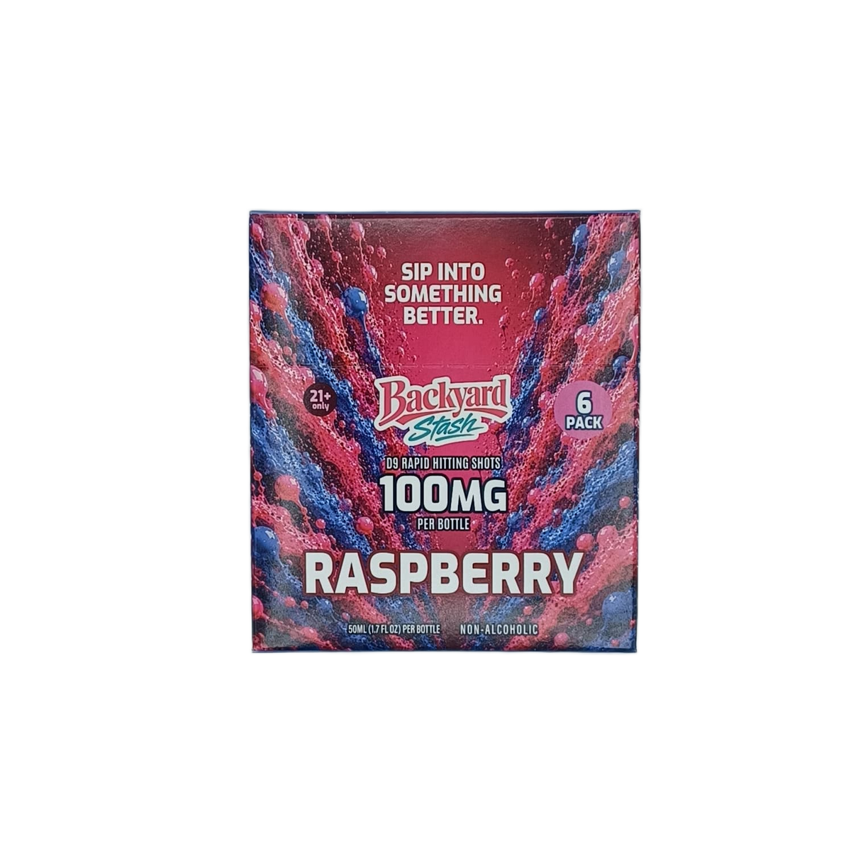 BackyardStash Shots100m Raspberry 1.7z/6ct