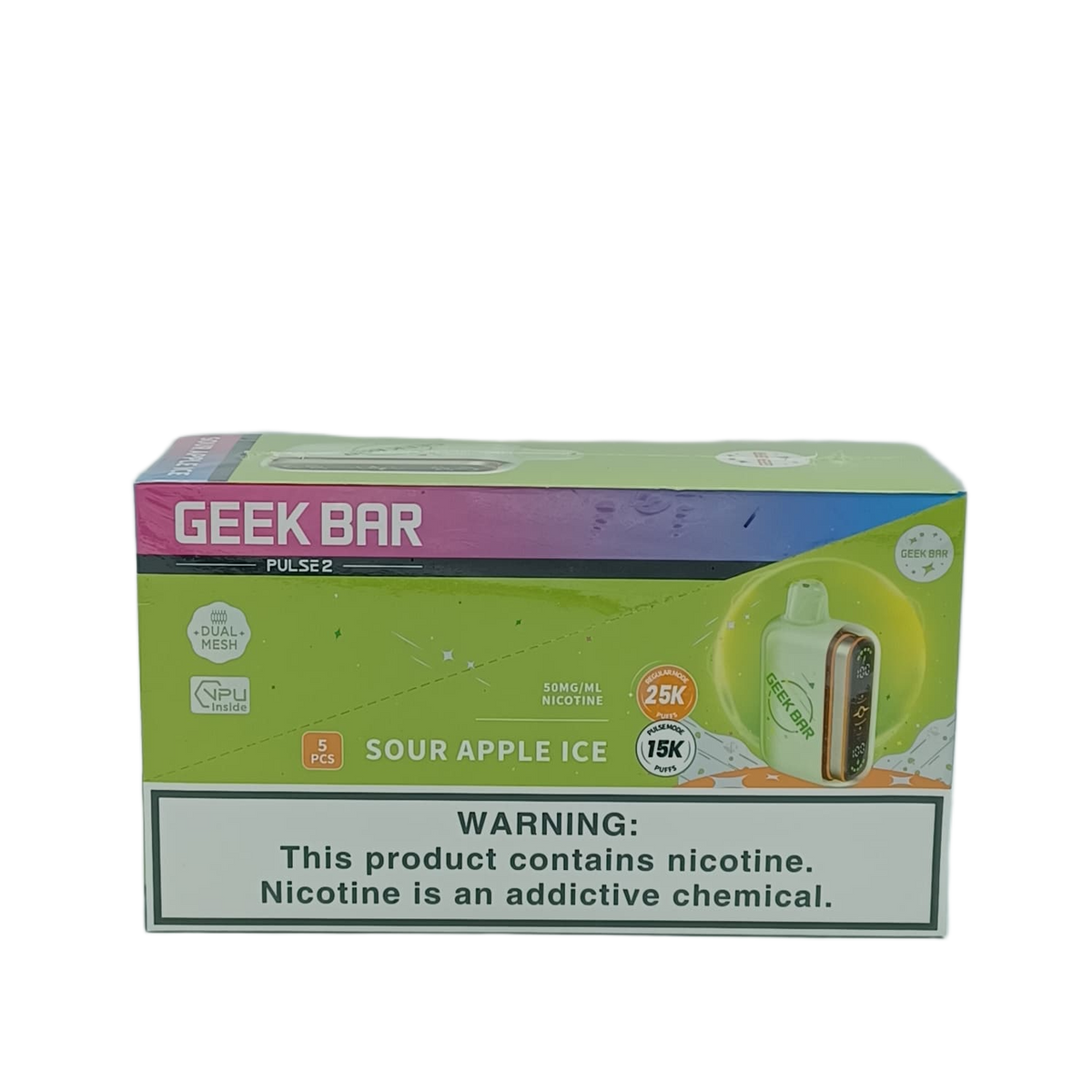 GeekBar Pulse2 Sour Apple Ice 5ct