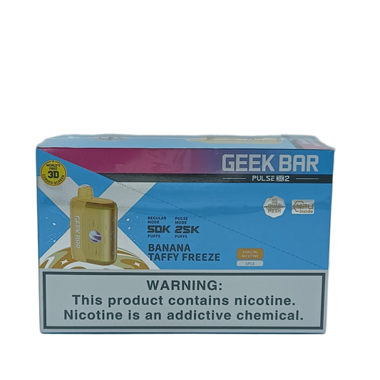 GeekBar PulseX2 Banana Taffy Freeze  5ct