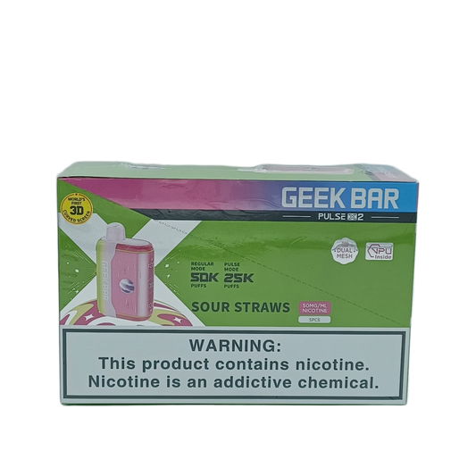 GeekBar PulseX2 Sour Straws  5ct