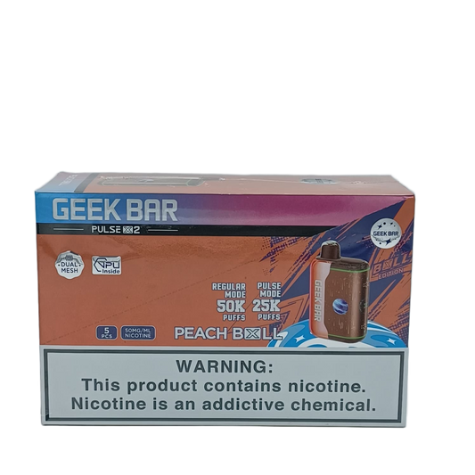 GeekBar PulseX2 Peach BXLL 5ct