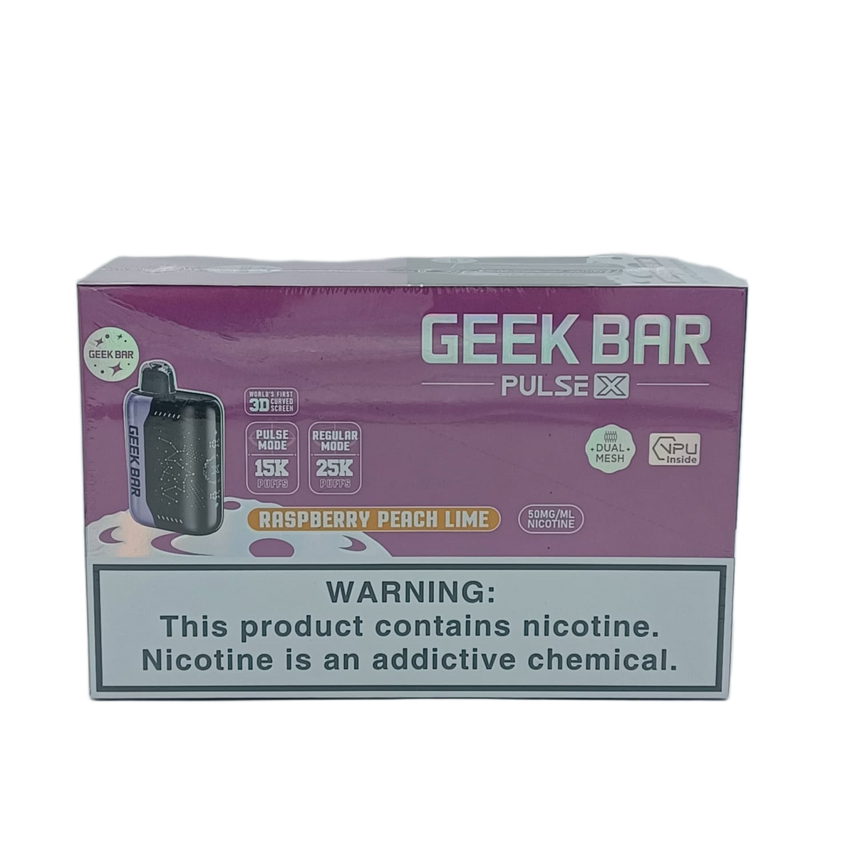 GeekBar PulseX Raspberry Peach Lime 5ct