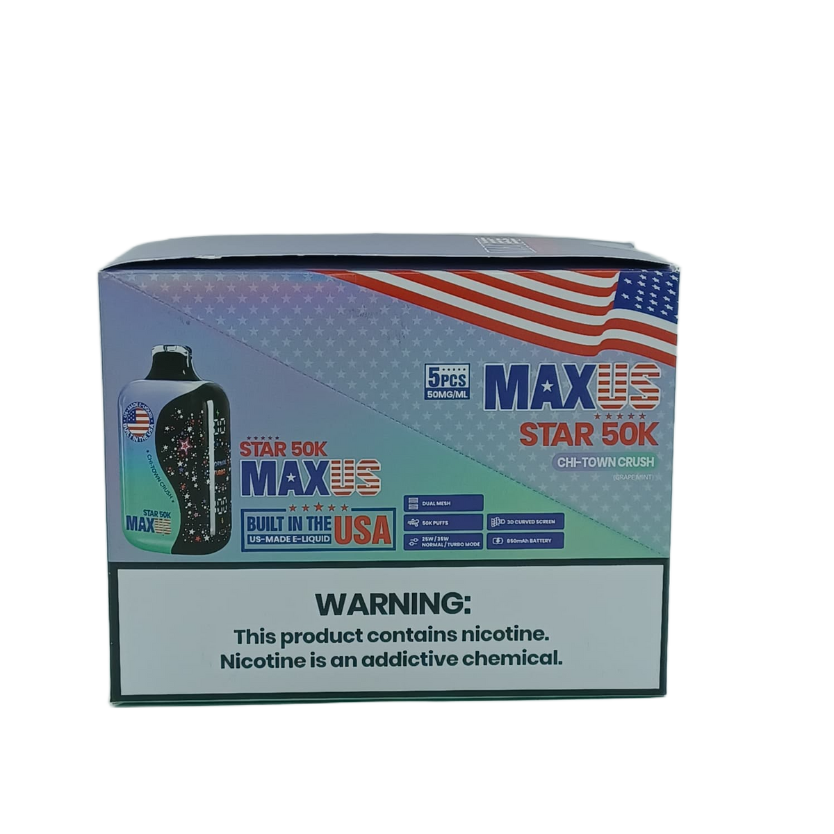 MaxUS Star50K Chi Town Crush Grape Mint 5ct