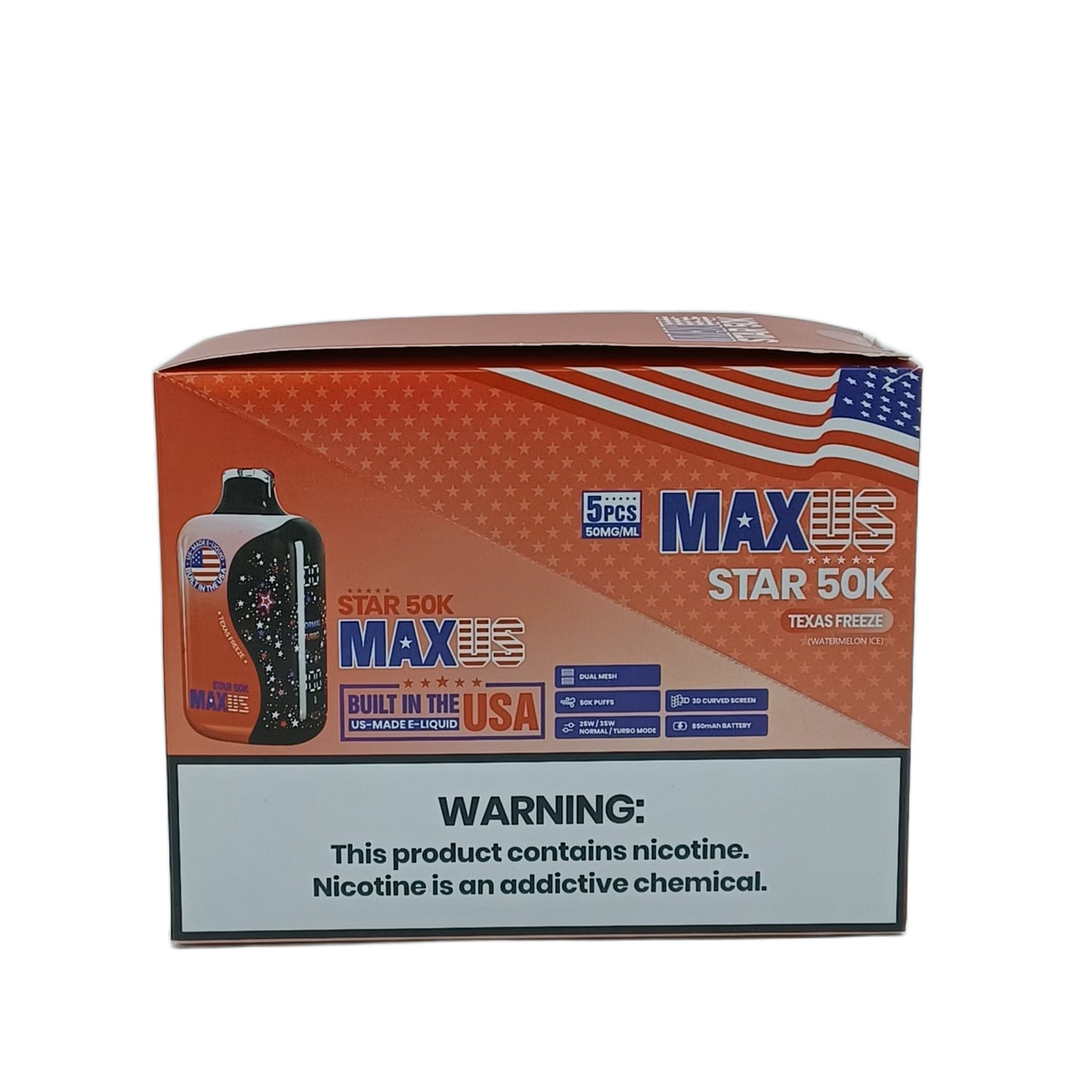 MaxUS Star50K Texas Freeze Watermelon Ice 5ct