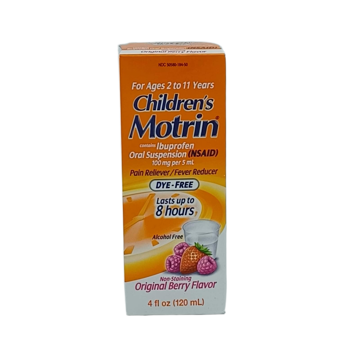 Motrin DyeFree Children's Berry 4oz Bottle