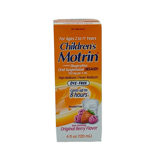 Motrin DyeFree Children's Berry 4oz Bottle