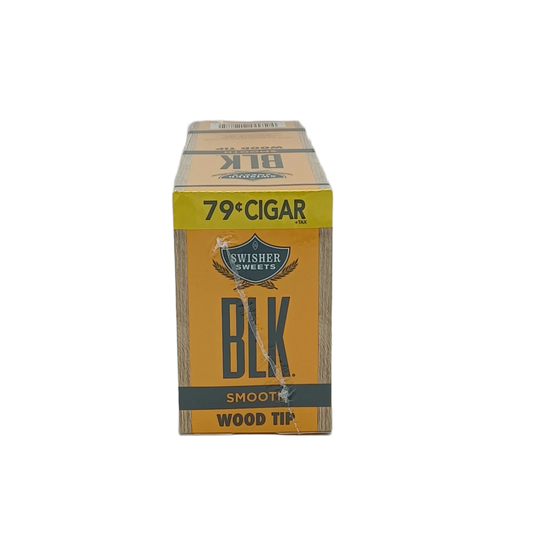 Swisher Sweets BLK WoodTip Smooth .79c 20/1pk