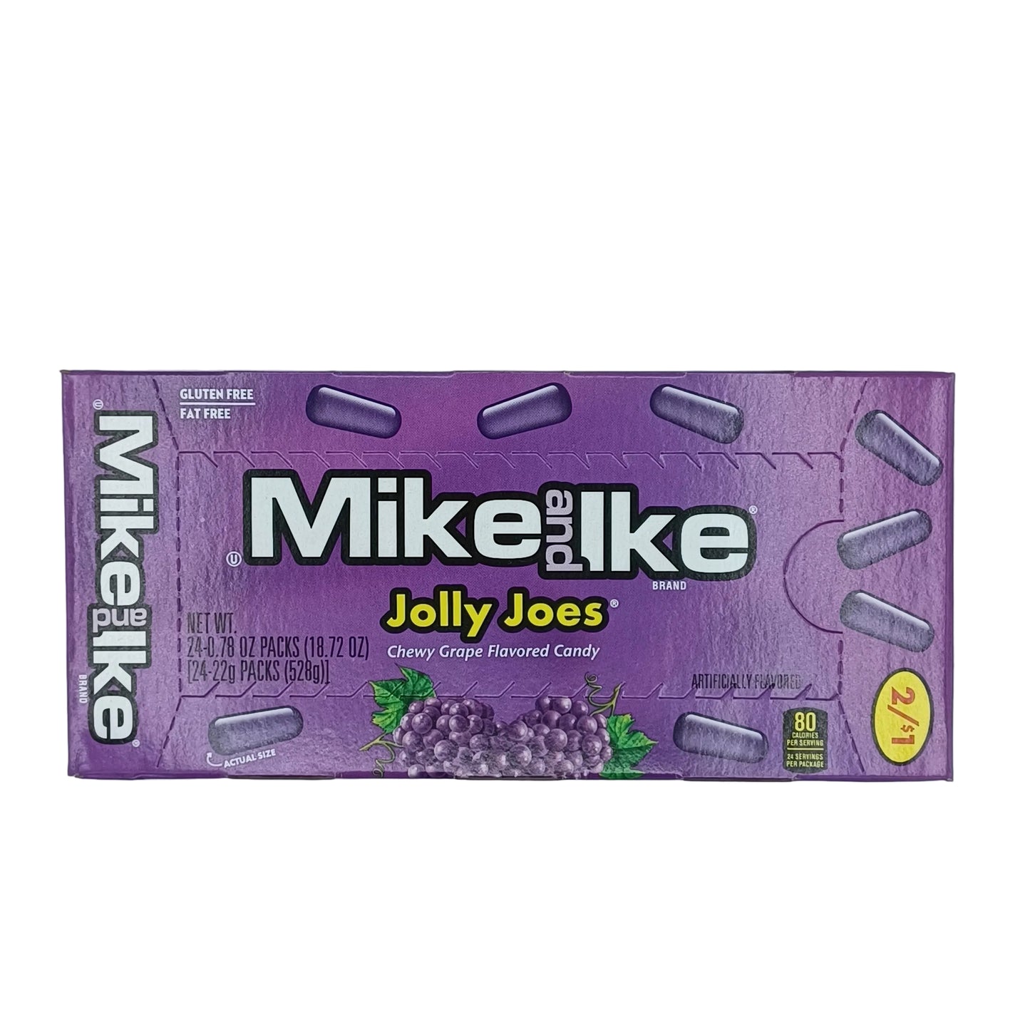 Mike and Ike Jelly Joes 2/$1 .78oz/24ct