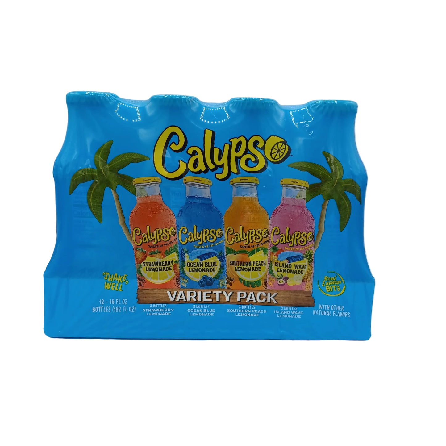 Calypso VarietyPack Stw/OcBlu/SuPea/IsWv 16oz/12ct